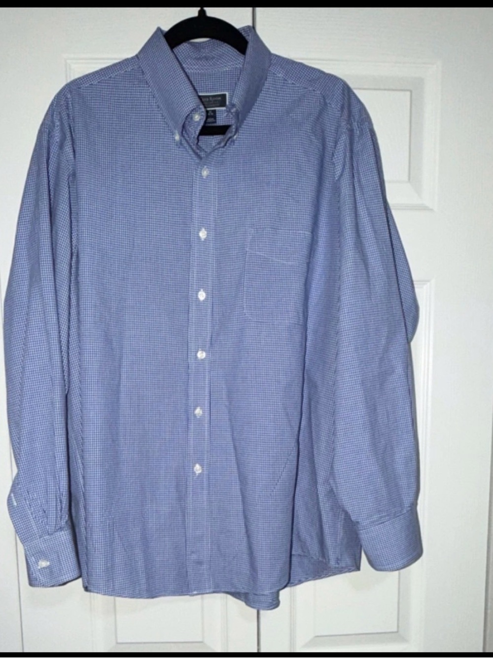 Club Room Light Blue Micro-Check Dress Shirt